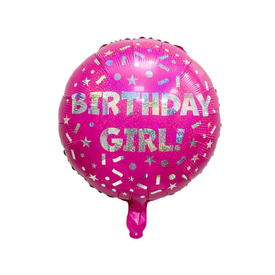 Sainsbury's Home Birthday Girl Foil Balloon Pink 18