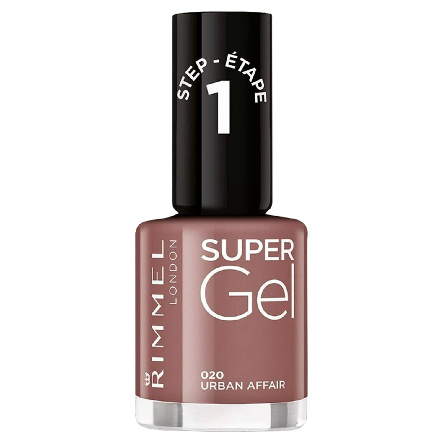 Rimmel Super Gel Nail Polish Urban Affair 12ml, imported from the UK