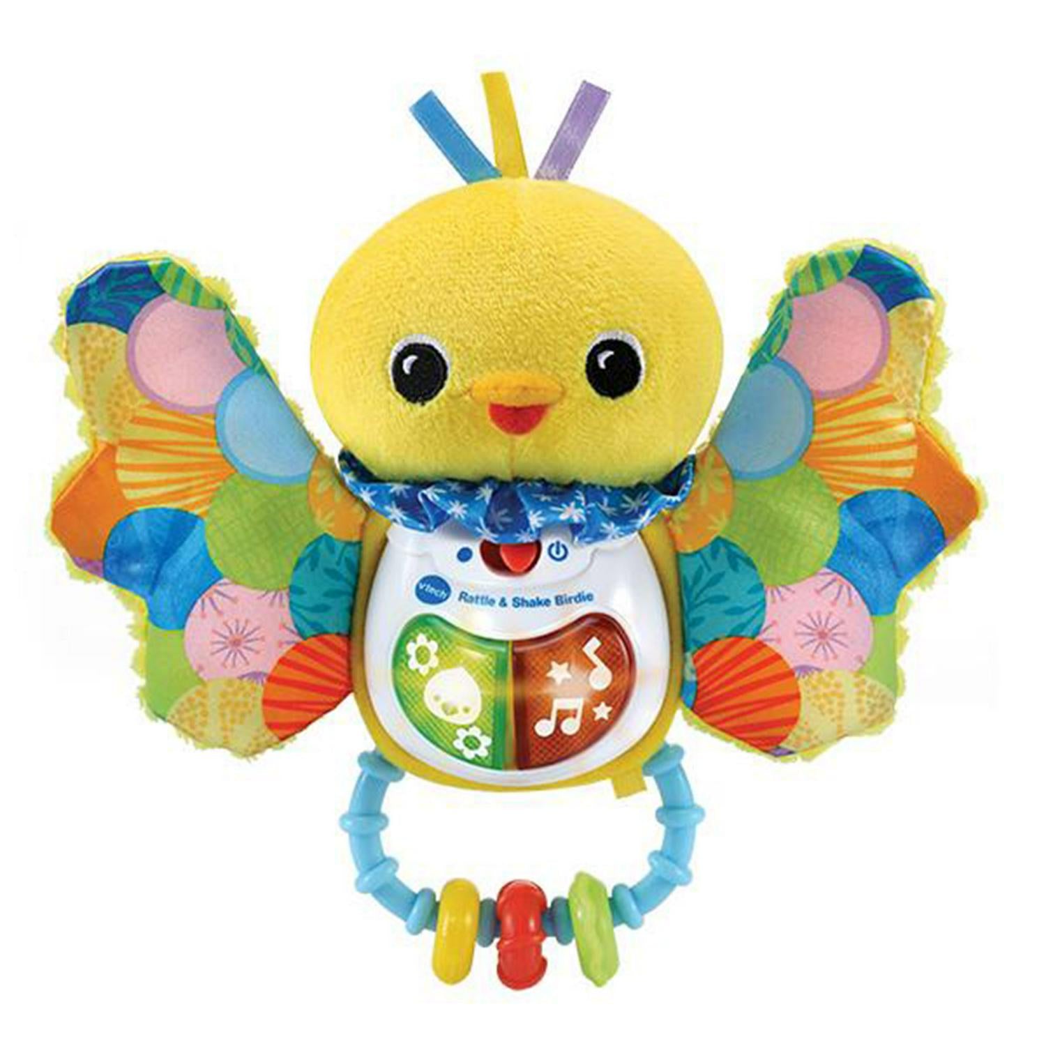 VTech Rattle &amp; Shake Birdie soft toy 19cm (British brand)