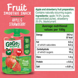 GoGo Squeez apple strawberry smoothie pouch 4x90g, UK version