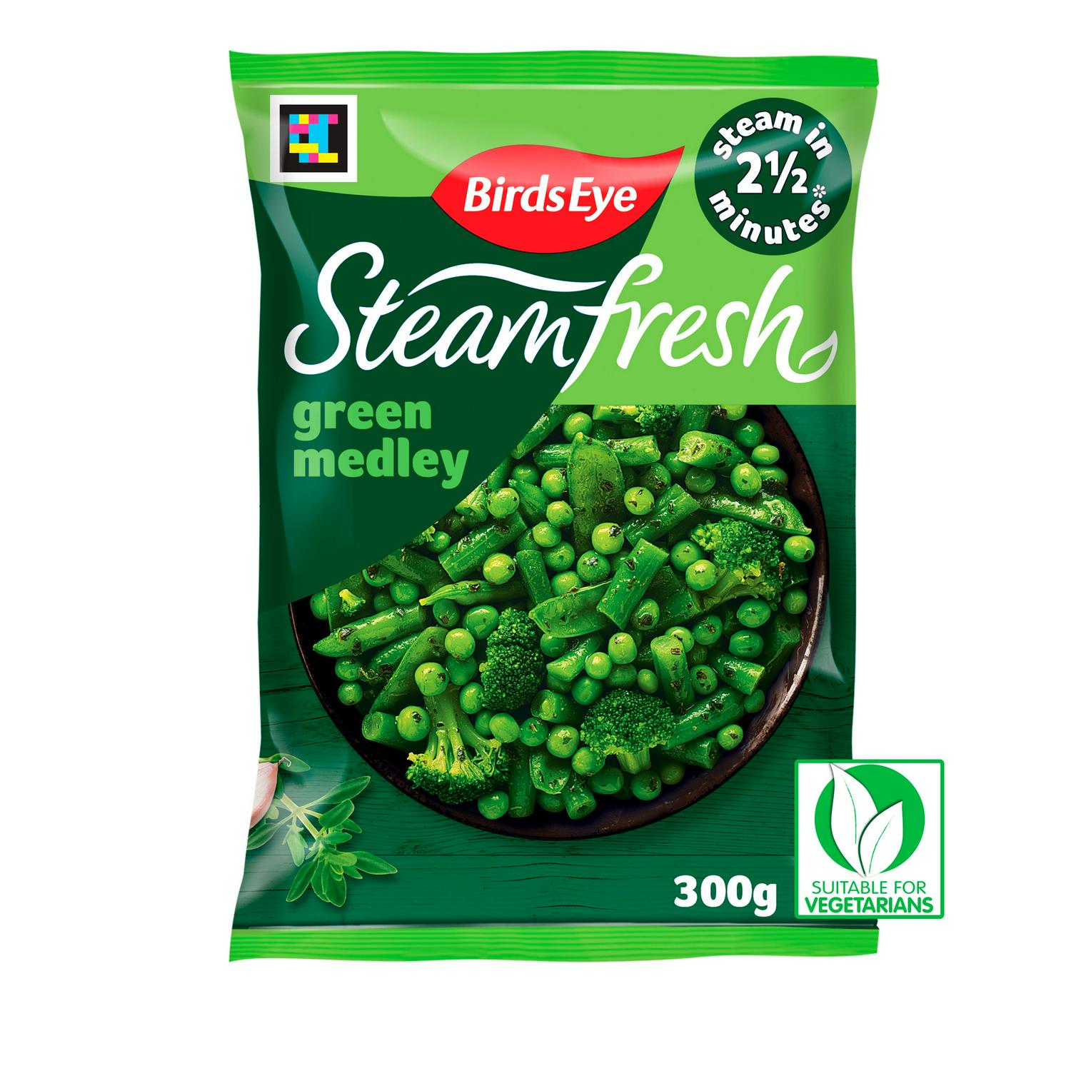 Birds Eye green vegetable medley garlic herb 2 x 300g - British product