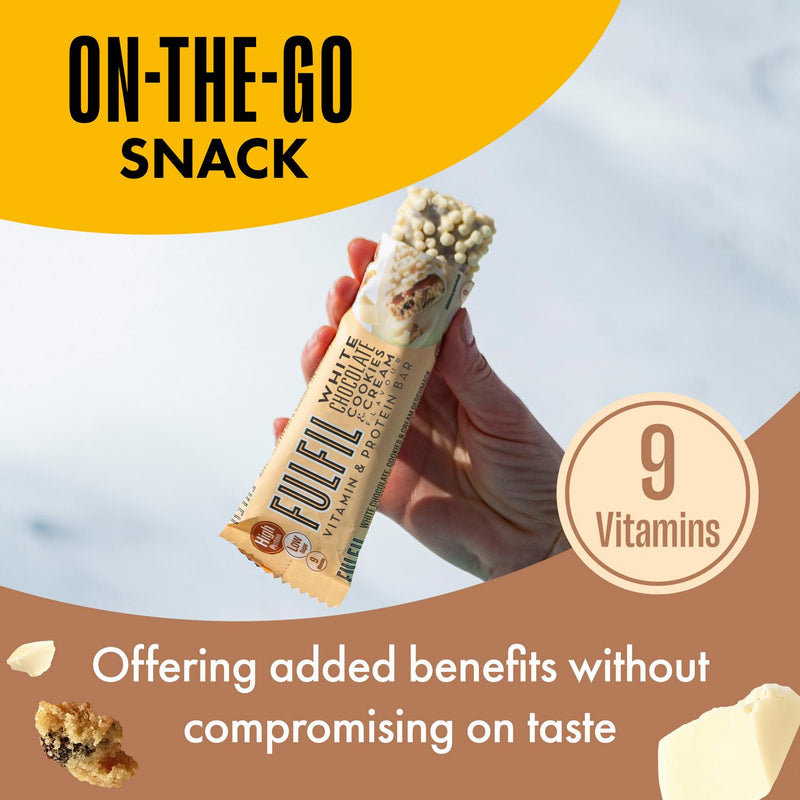 Fulfil White Chocolate Cookies Protein Bar 55g - British product