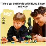 LEGO Bluey Beach Car Trip Toy Set 133 pieces - British product