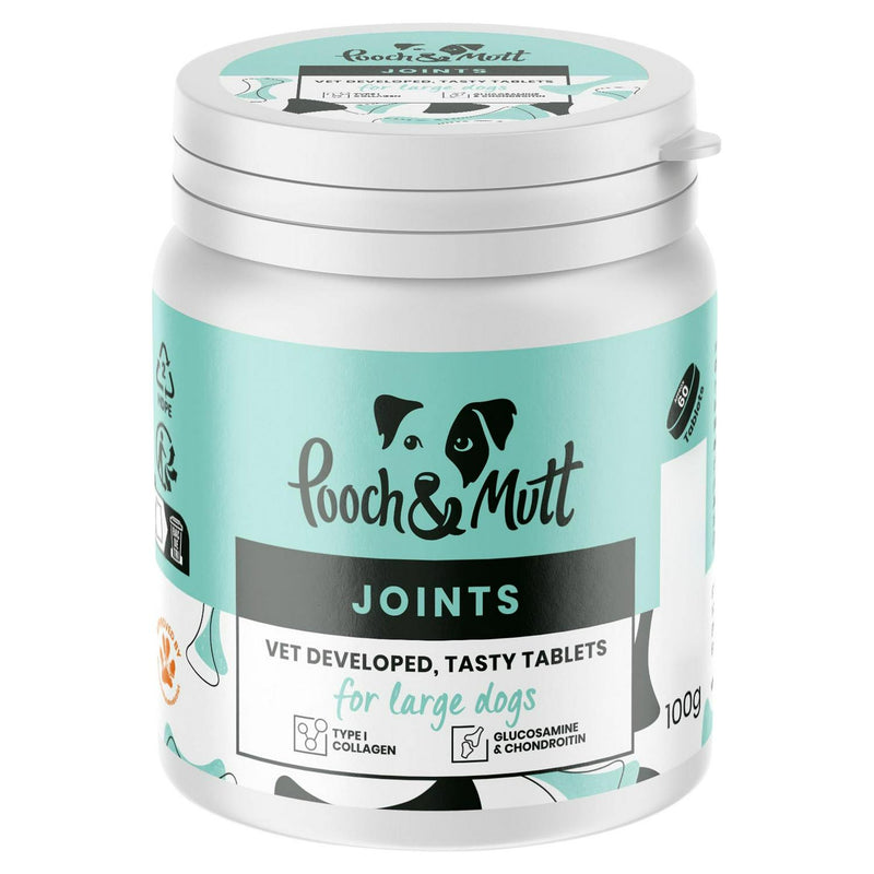 Pooch & Mutt joint supplement large dogs 60 tablets imported from the UK