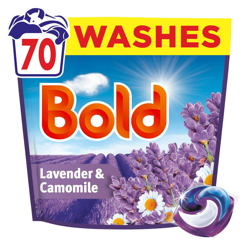 Bold Lavender Camomile Laundry Detergent Pods 70 Washes - British product