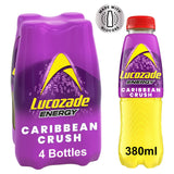 Lucozade Energy Drink Caribbean Crush 4x380ml, UK version