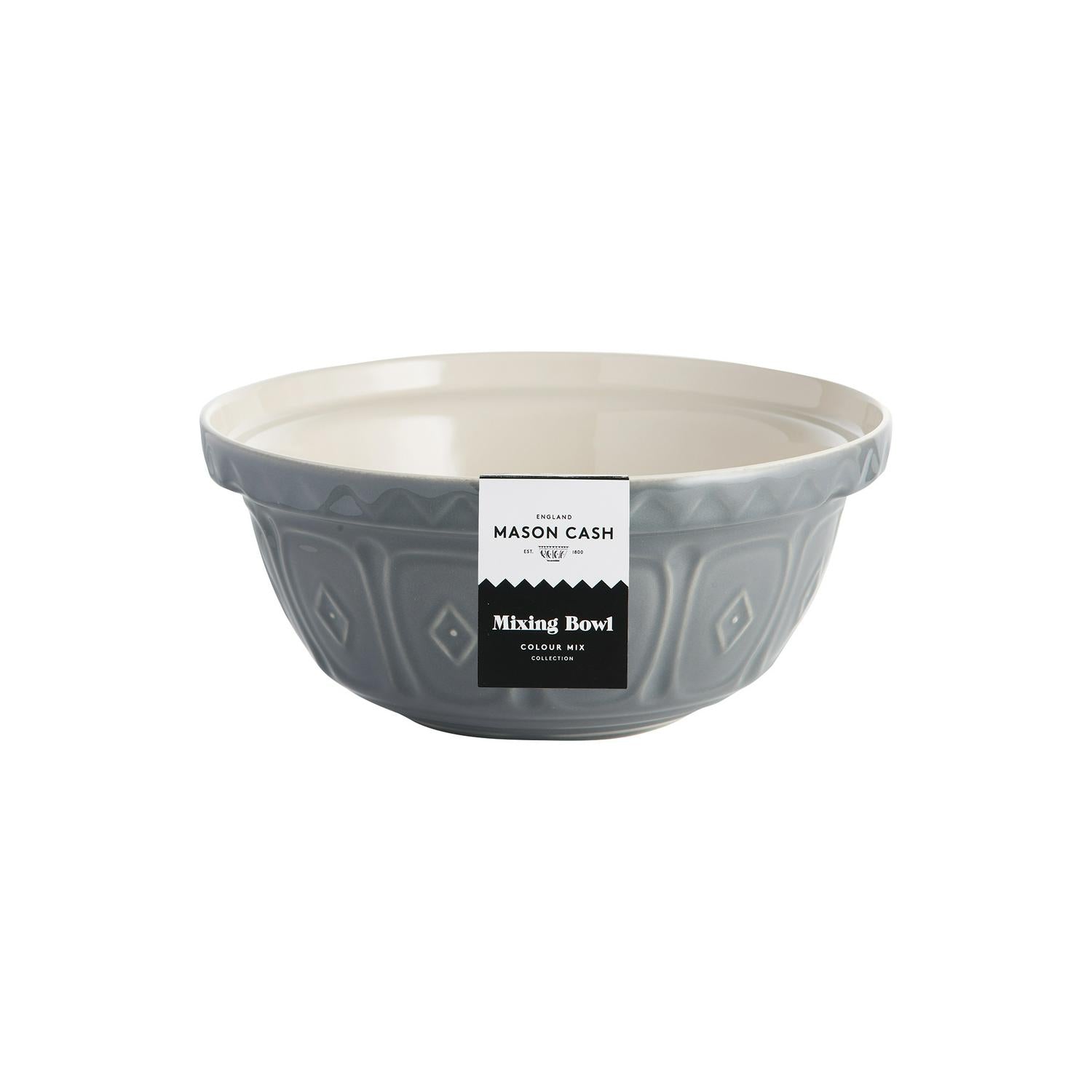 Mason Cash Grey Mixing Bowl 24cm, imported from the UK