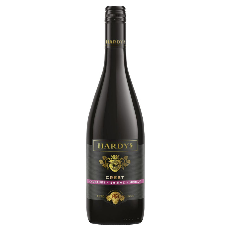 Hardys Crest Cabernet Shiraz Merlot Red Wine 75cl, UK version