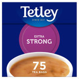 Tetley Extra Strong Black Tea Bags x75 (British brand)