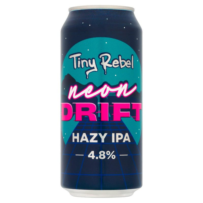Tiny Rebel Neon Drift Hazy IPA beer 440ml (British brand)