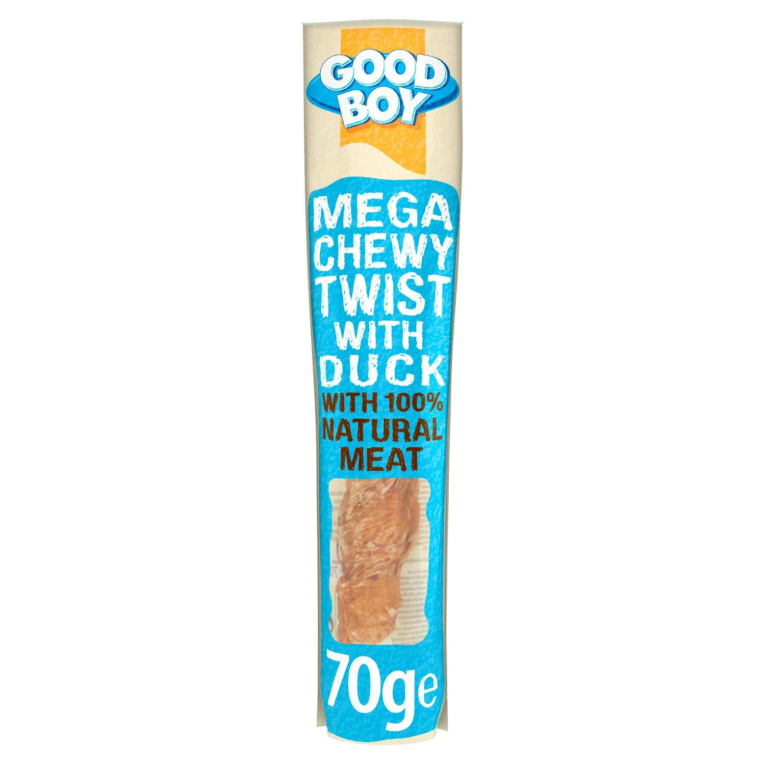 Good Boy Pawsley & Co Mega Chewy Duck Twist Dog Treats 70g, UK version