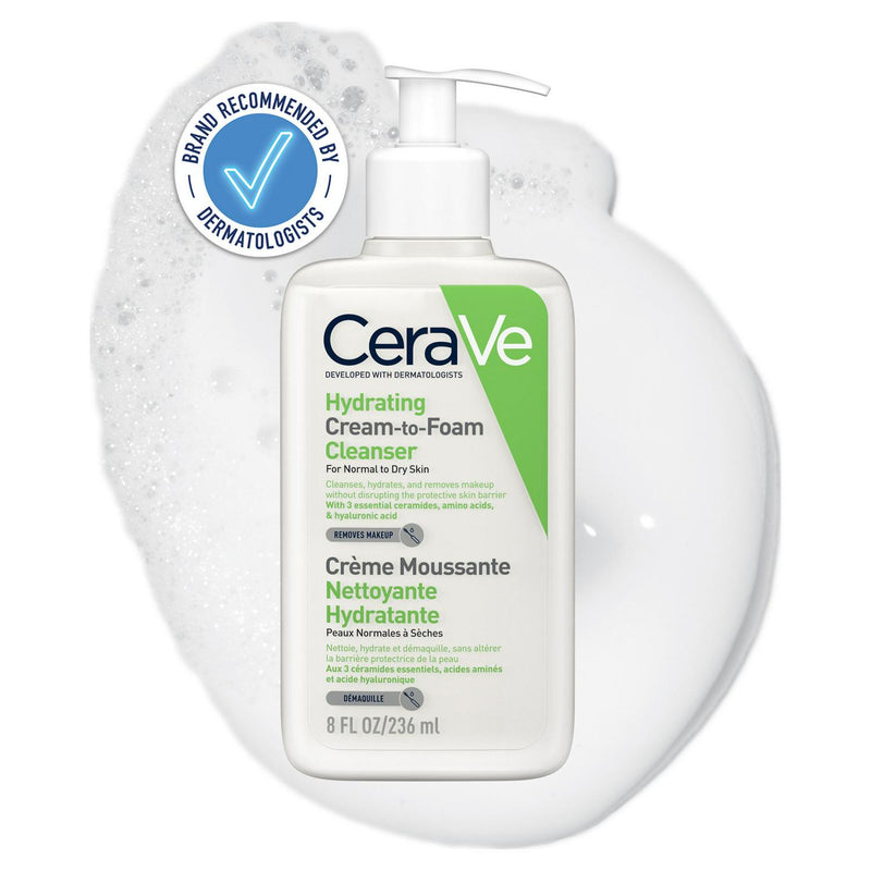 CeraVe Hydrating Cream to Foam Cleanser 236ml - British product