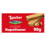 Loacker Napolitaner Wafer 90g hazelnut filling, UK version