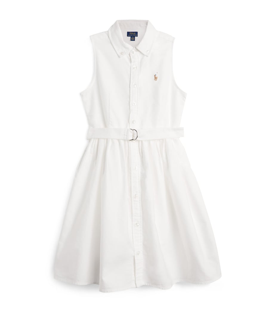 Ralph Lauren Kids cotton belted shirt dress 7-16 years, imported from the UK