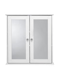 Croydex Ashby White Wooden Double Door Cabinet 580x 560mm