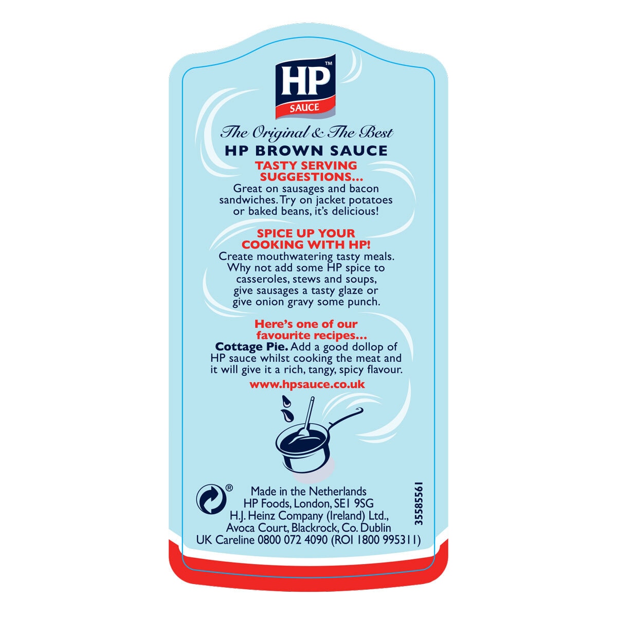 HP brown sauce 2 x 600g, UK version