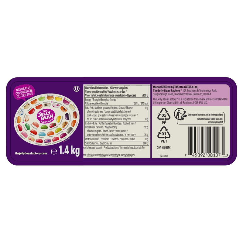 The Jelly Bean Factory 36 Flavour Mix jelly beans 1.4kg (British brand)
