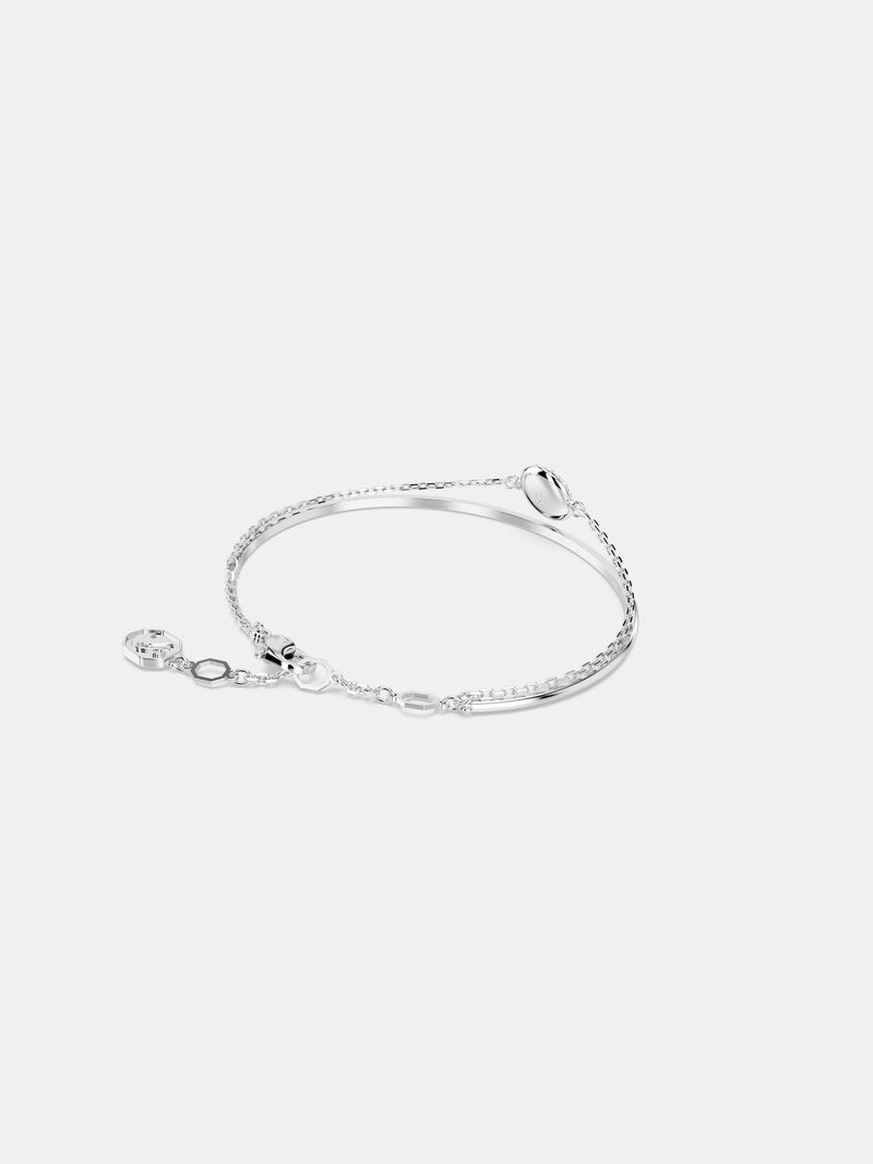 Swarovski Silver Tone Crystal Bangles