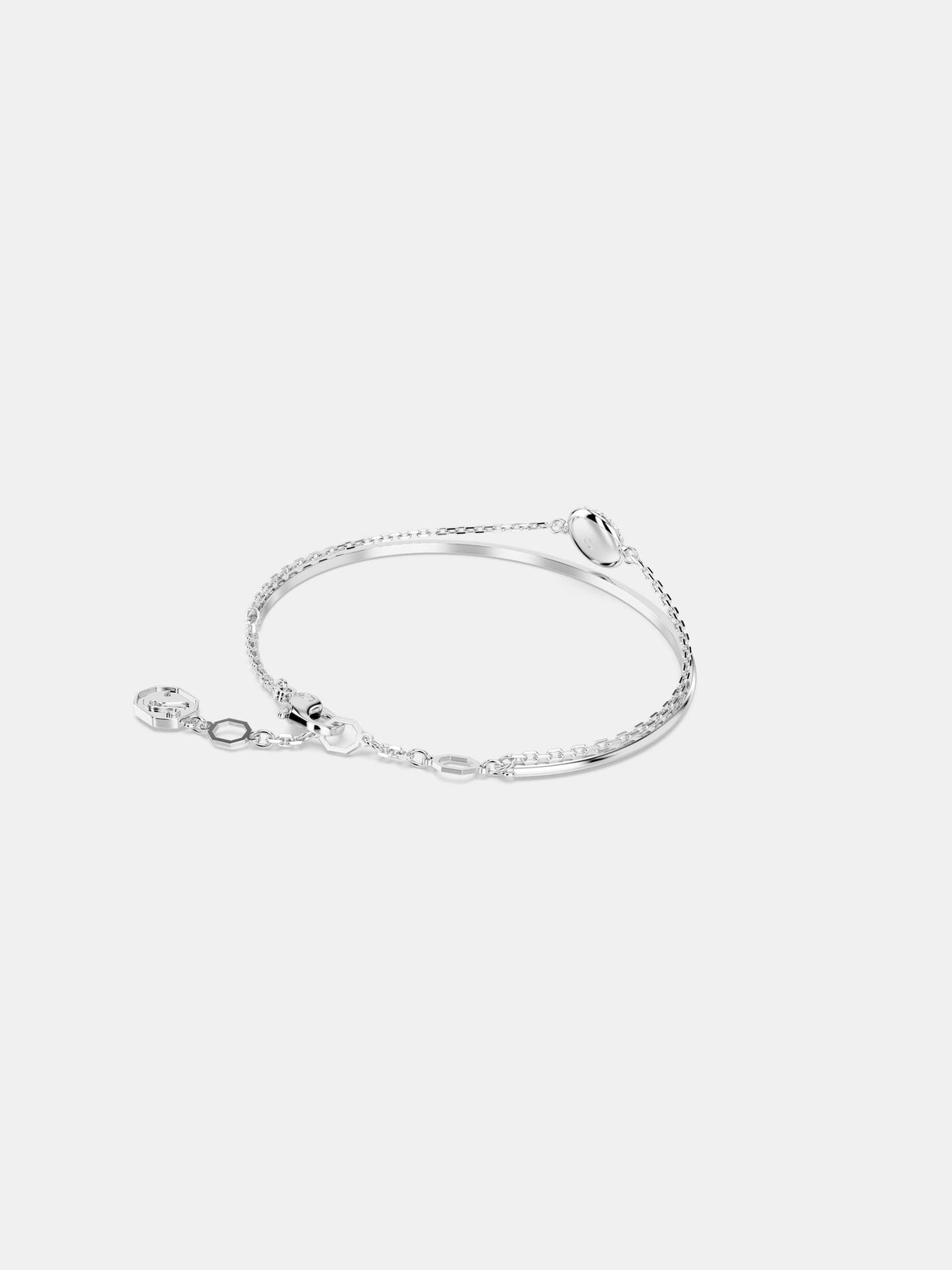 Swarovski Silver Tone Crystal Bangles