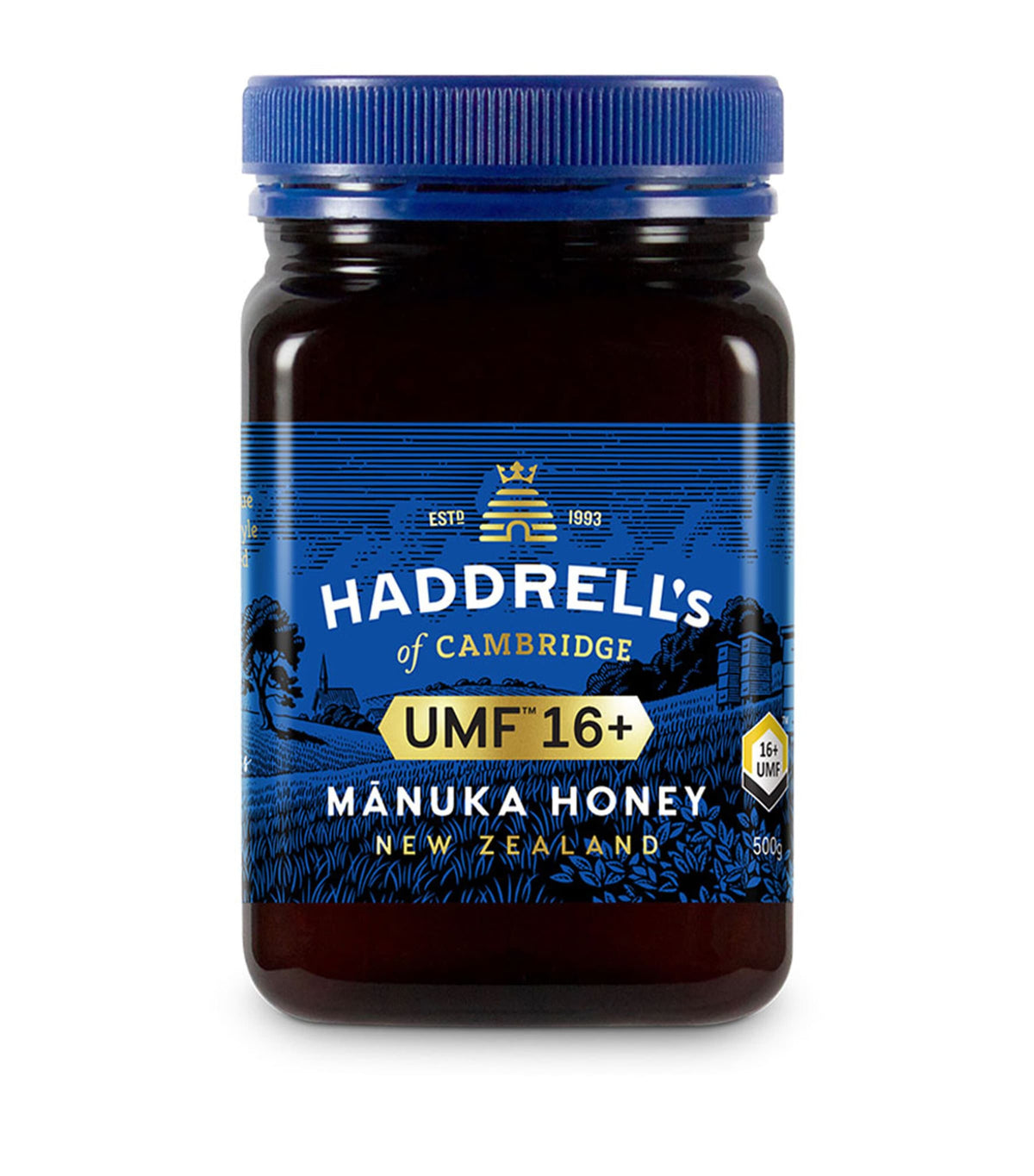 Haddrell's of Cambridge Manuka Honey UMF 16+ 500g, UK version