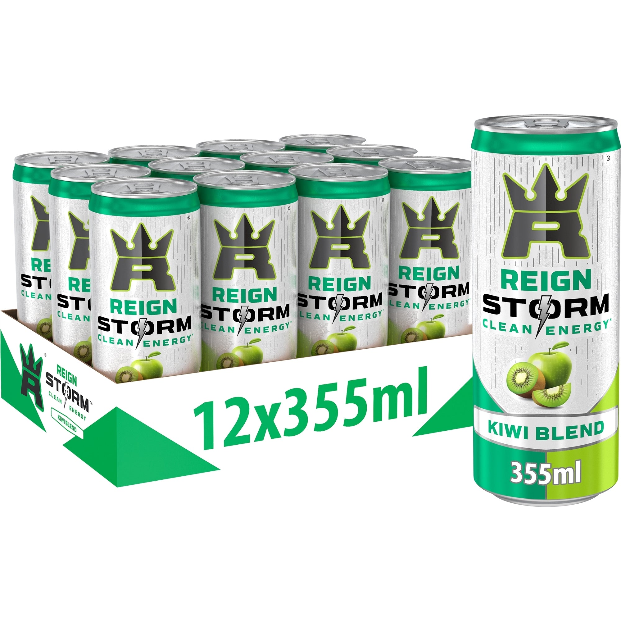 Reign Storm Kiwi Blend Energy Drink Multipack 355ml, imported from the UK