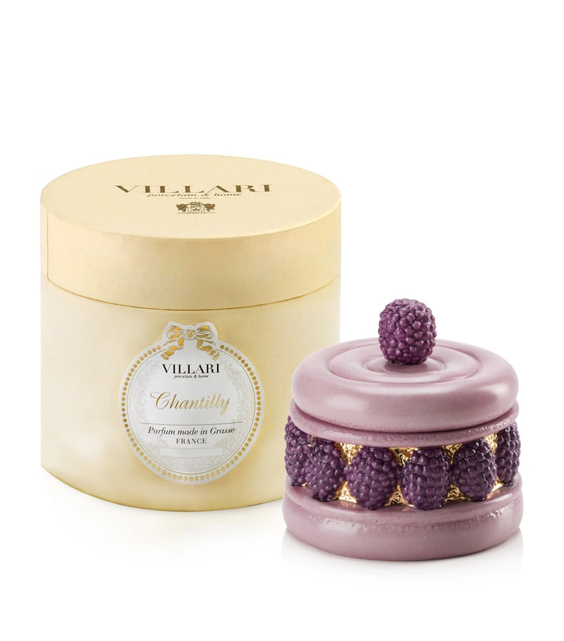 Villari Ispahan cake candle with vanilla butter caramel scent (British brand)