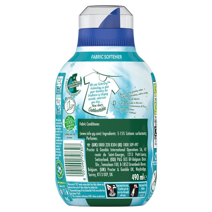 Fairy Outdoorable fabric softener 6 x 490ml - British product