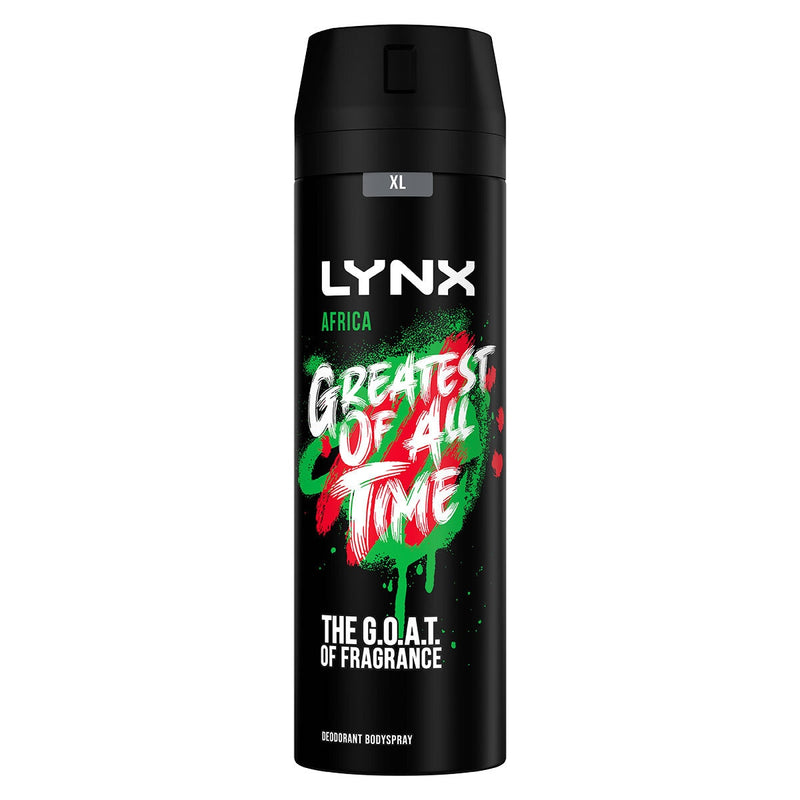 Lynx Africa bodyspray 6 x 200ml, UK version