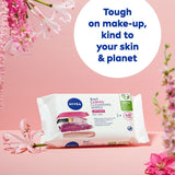 Nivea Biodegradable Face Wipes Almond Oil, imported from the UK
