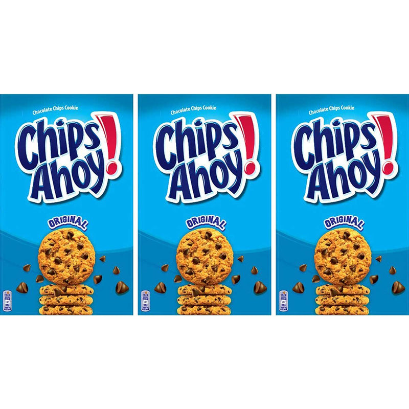 Chips Ahoy Chocolate Chip Cookies 3 x 400g - British product