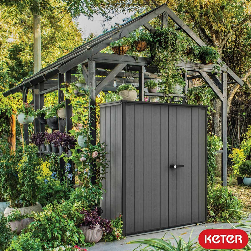Keter Cortina Alto vertical storage shed 1,415 litre - British product