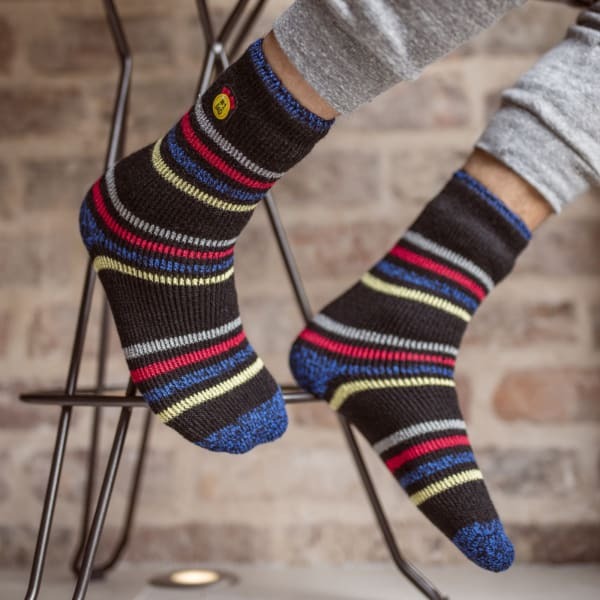 Heat Holders Mens Thermal Socks Striped UK 6-11, UK version