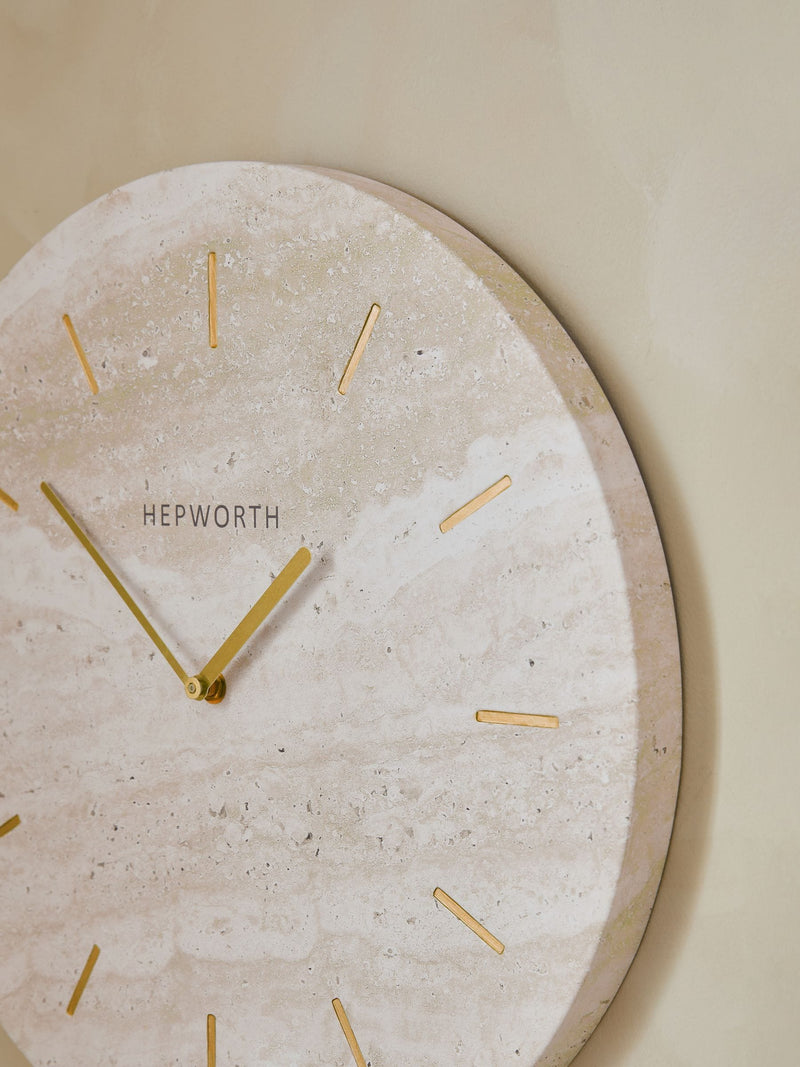 Natural Hallie Wall Clock
