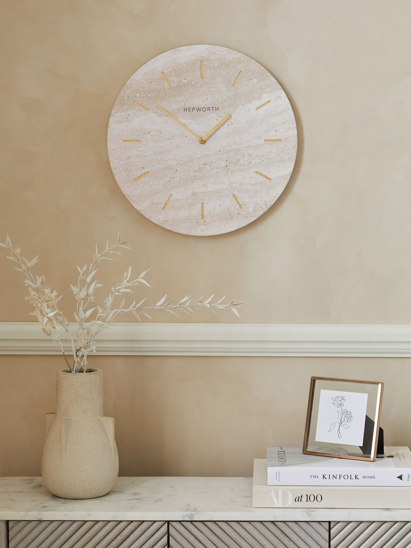 Natural Hallie Wall Clock