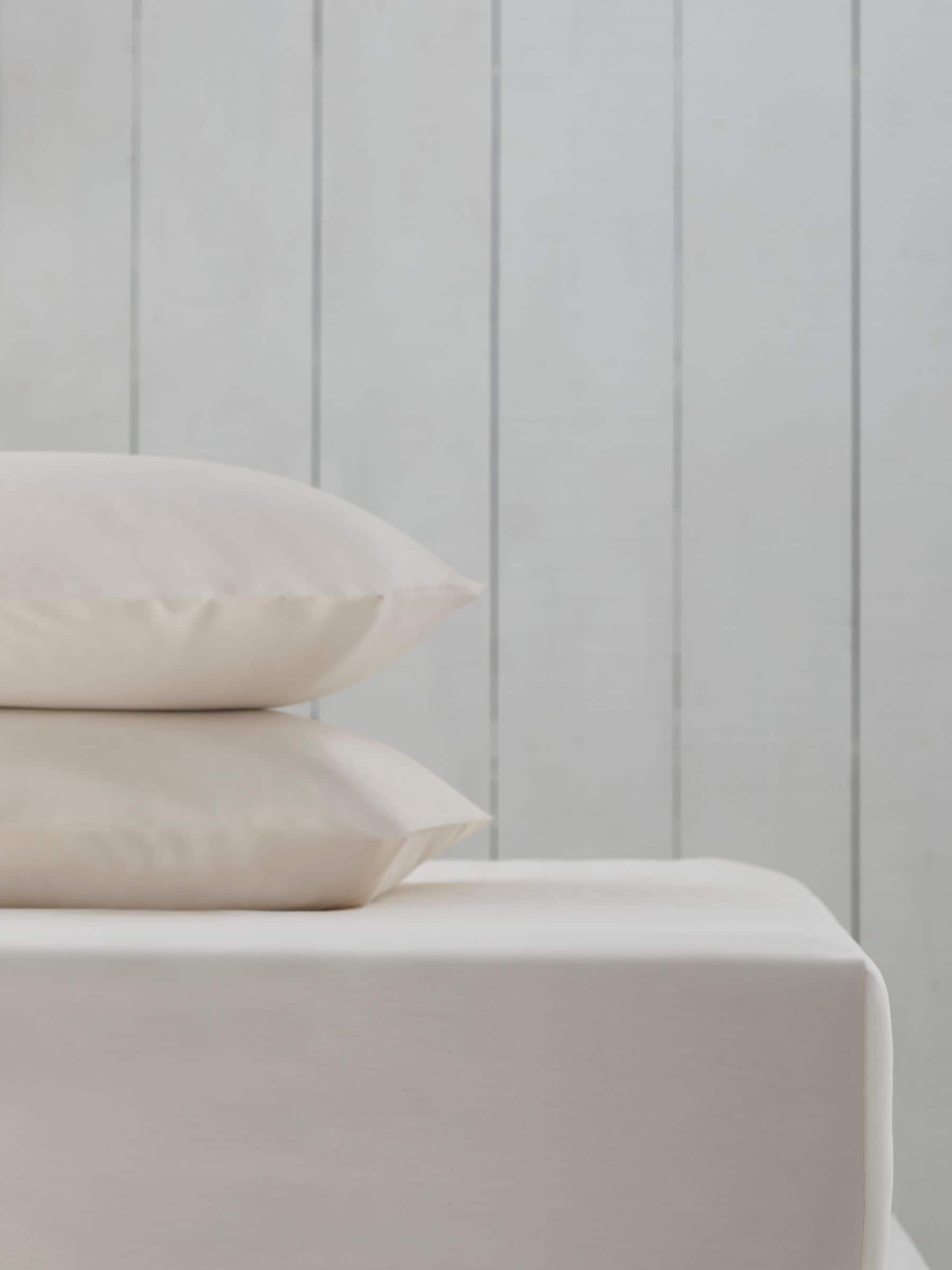 Stone Cotton Rich Deep Fitted Bed Sheet