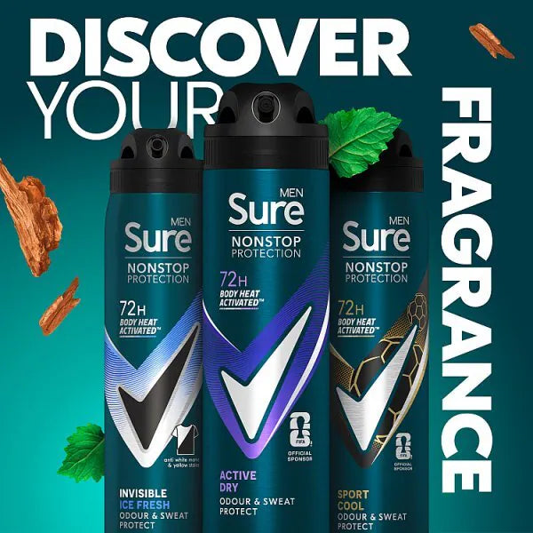 Sure Men Anti-Perspirant Spray FIFA World Cup Edition 150ml (British brand)