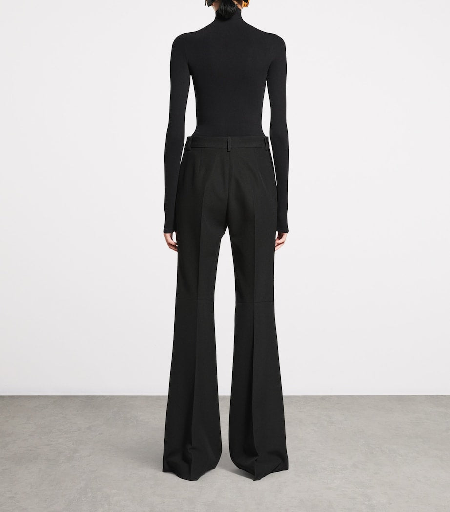 Balenciaga wool flared trousers - British product