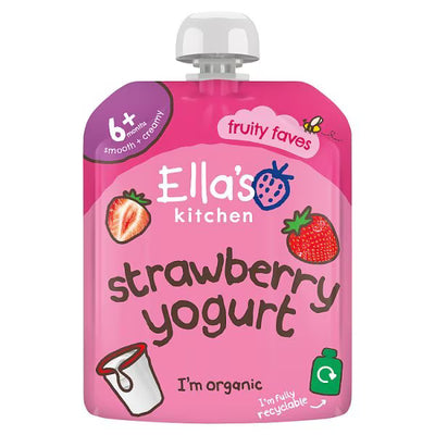 Ella's Kitchen Organic Strawberry Greek Style Yoghurt 6m+ 90g