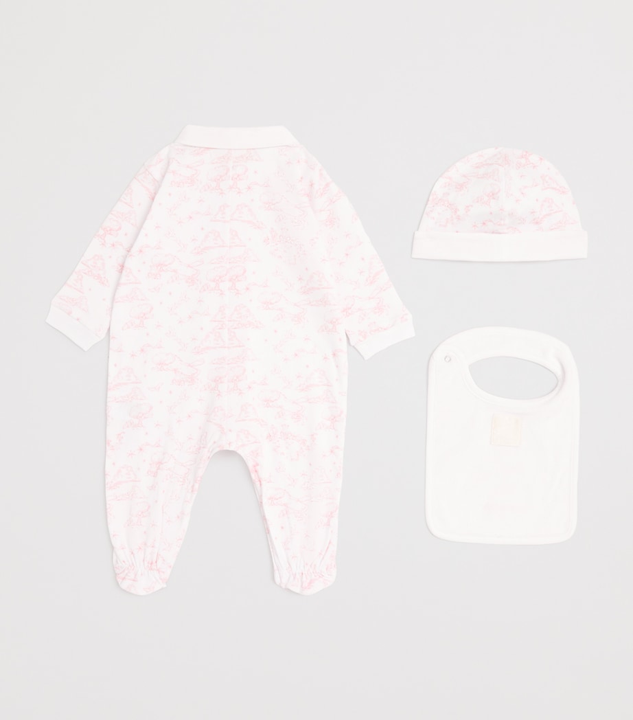 Givenchy Kids cotton all-in-one, hat and bib set for 1-18 months, UK version