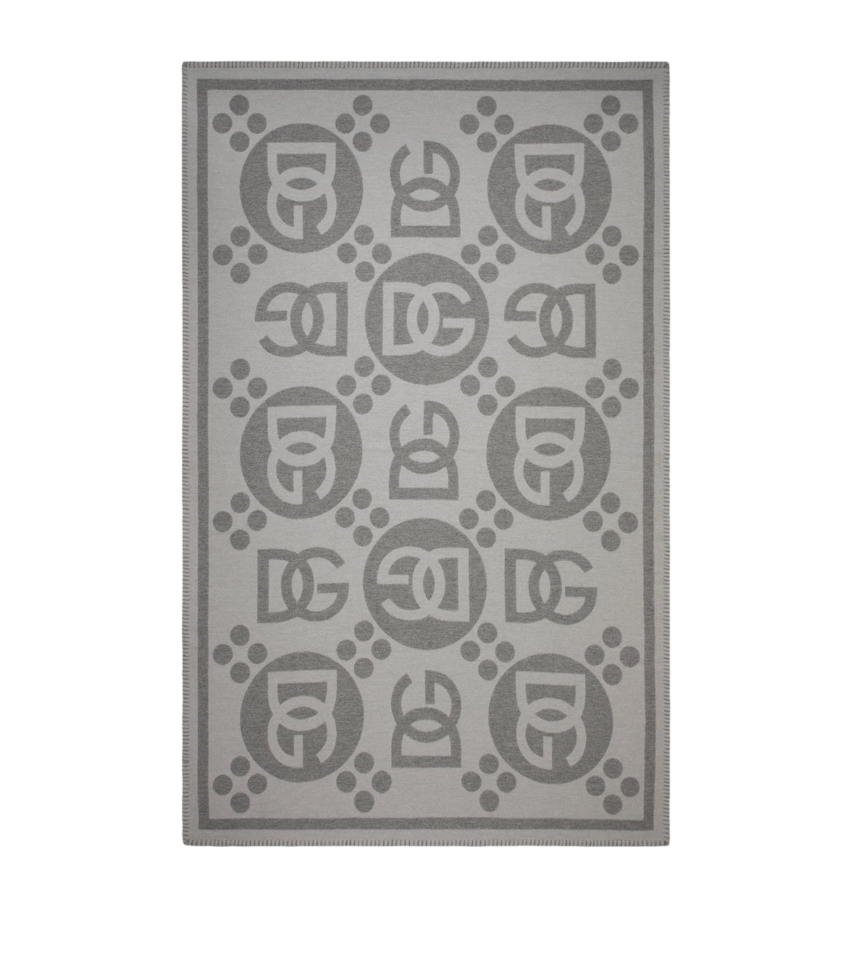 Dolce&Gabbana Casa Wool Logo Jacquard Throw (140cm x 180cm)