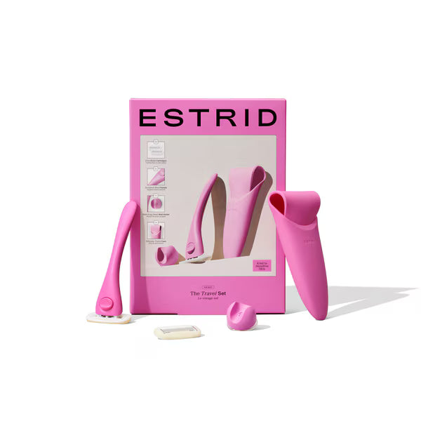 Estrid razor bundle with travel case - British product