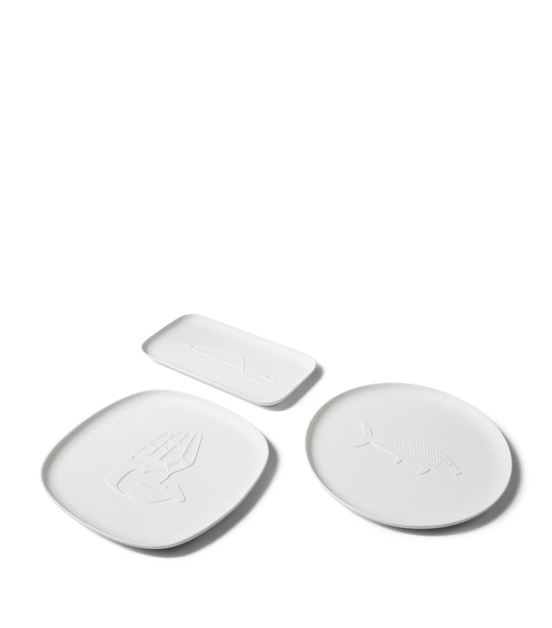 Cassina x Ginori 1735 Le Corbusier Collection Chandigarh La Main Ouverte square tray 33cm - British product