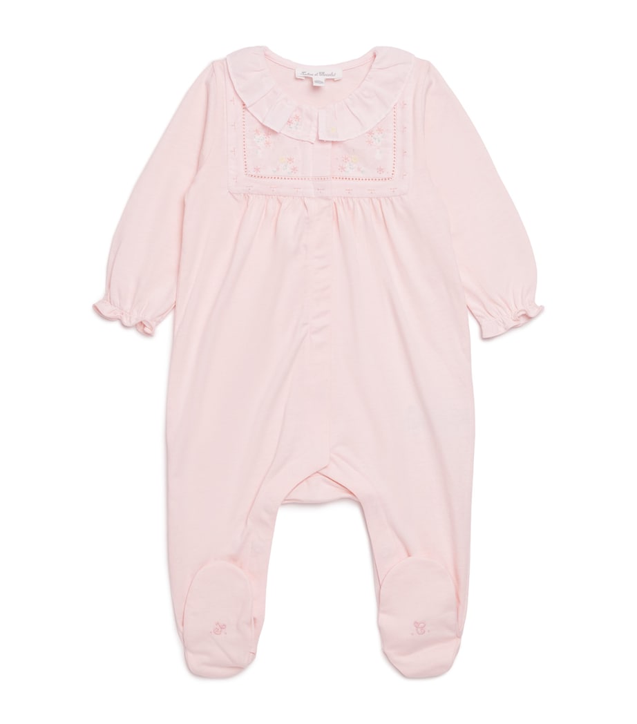 Tartine et Chocolat cotton frill-collar all-in-one baby 0-24 months (British brand)