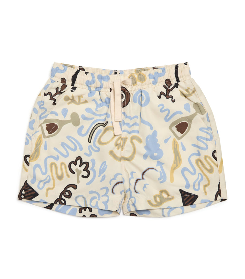 OAS Memento Print swim shorts 4-12 years, imported from the UK