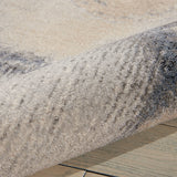 Nourison grey skies design polyester rug available in three sizes, imported from the UK