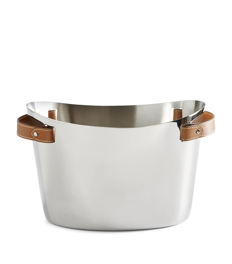 Ralph Lauren Stainless Steel Wyatt Double Champagne Cooler, imported from the UK
