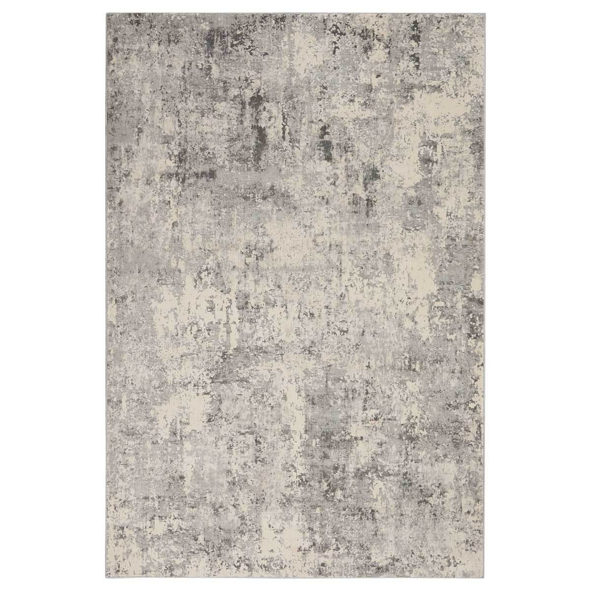 Nourison mottled grey rug, imported from the UK