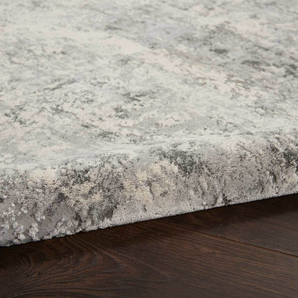 Nourison mottled grey rug, imported from the UK