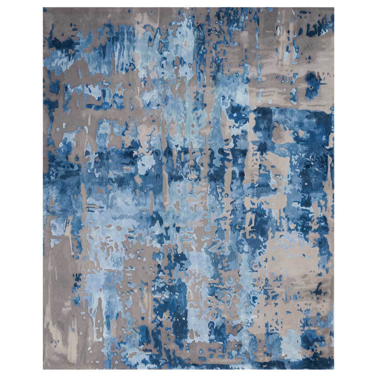 Nourison Prismatic Charisma blue area rug, imported from the UK