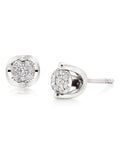Beaverbrooks 9ct White Gold Diamond Stud Earrings